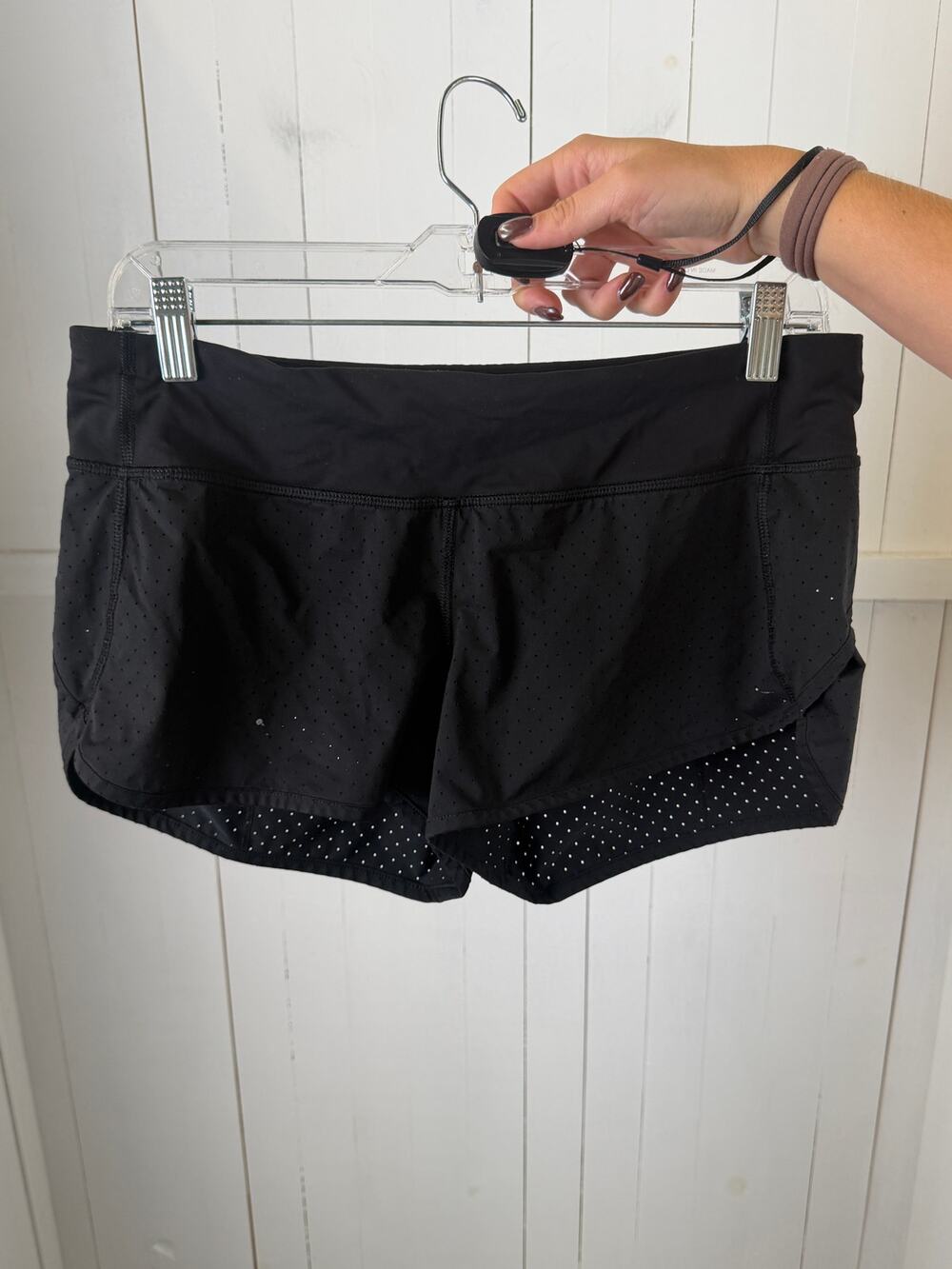 Lululemon Black Athletic Shorts Size 8 Excellent Condition